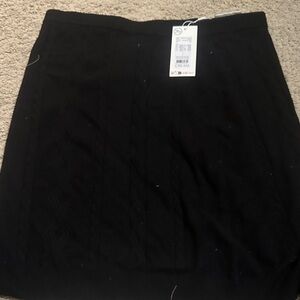 Black Knit Mini Skirt - Sleek Everyday Style